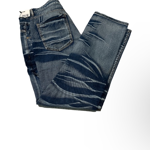 Men’s Distress Jeans Size 38 Waist - Picture 2 of 4